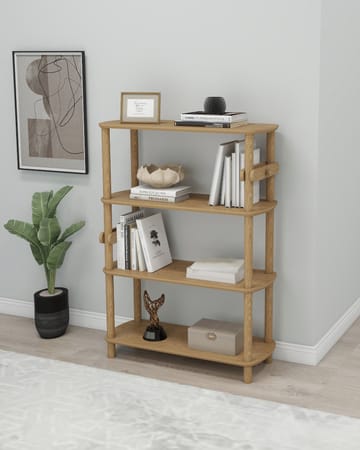 Pienk Bokhylla 80x112 cm - Ek - Förvaring - Hylla - Bokhylla