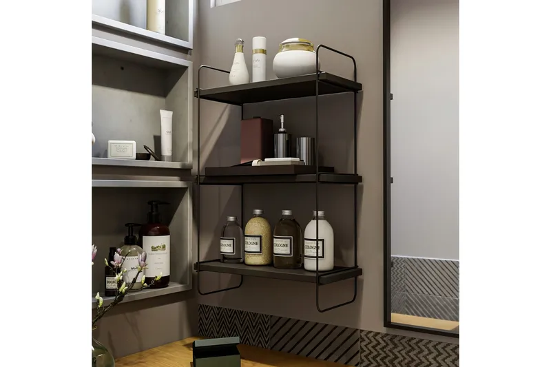 Pulalis Vägghylla 40 cm - Antracit - Förvaring - Hylla