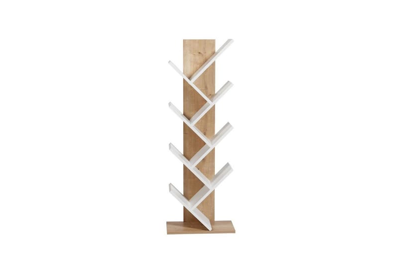 Ranko Bokhylla 46 cm - Rödfärgat trä/Vit - Förvaring - Hylla - Bokhylla