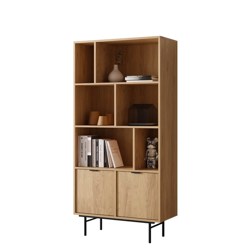 Rolden Bokhylla 90 cm i, Svart|Brun