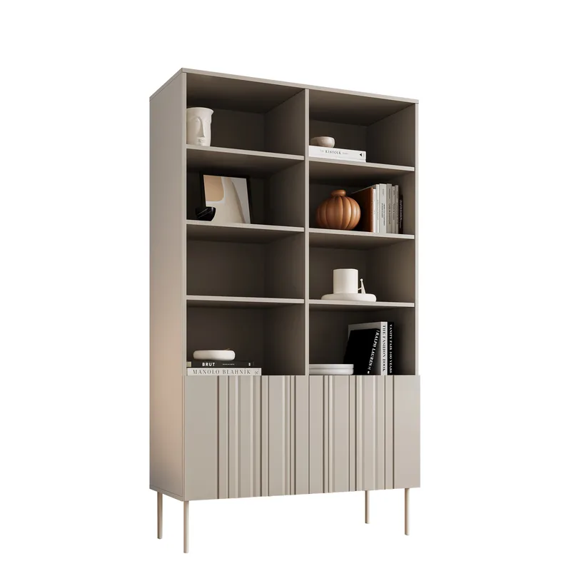Rynlin Bokhylla 101 cm i Trä, Beige
