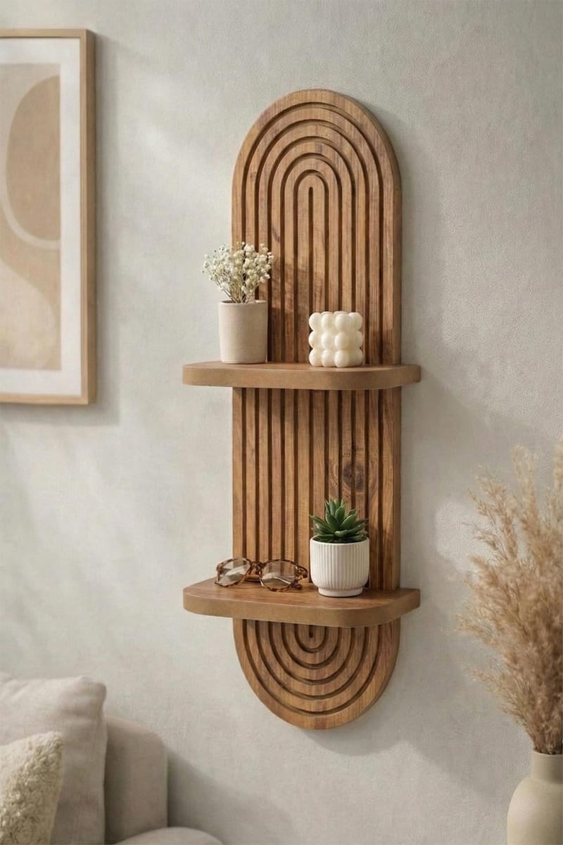 Savik Vägghylla 26x35x13 cm - Ek - Förvaring - Hylla - Vägghylla