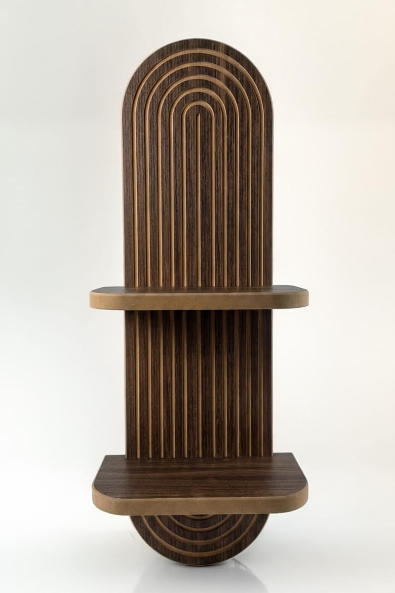Savik Vägghylla 26x35x13 cm - Mörkbrun - Förvaring - Hylla - Vägghylla