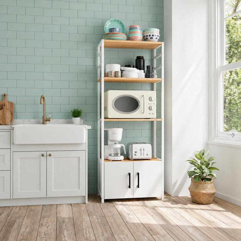 Selvo Multifunktionshylla 56x138x30 cm - Atlantic Pine - Förvaring - Hylla - Hyllplan & hyllkonsol