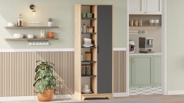 Solor Bokhylla 72 cm i Ek - Brun|Grå - Förvaring - Hylla - Bokhylla