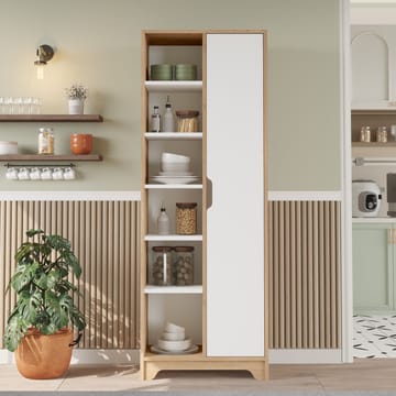 Solor Bokhylla 72 cm i Ek - Vit|Brun - Förvaring - Hylla - Bokhylla