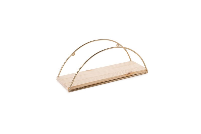 Souma Vägghylla 41 cm - Brun/Guld - Förvaring - Hylla - Vägghylla
