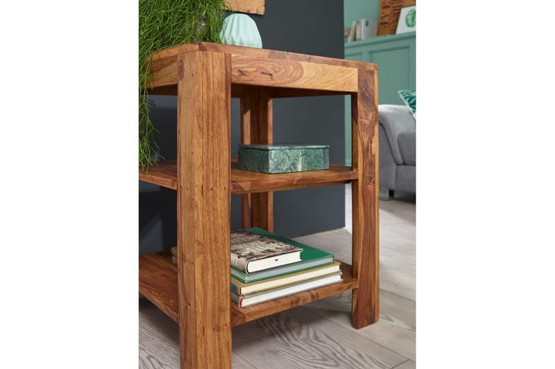 Stående hylla Wohnling massivt trä, förvaringsutrymme, herrgårdsstil 60 cm - 60 cm - Förvaring - Hylla - Hyllplan & hyllkonsol