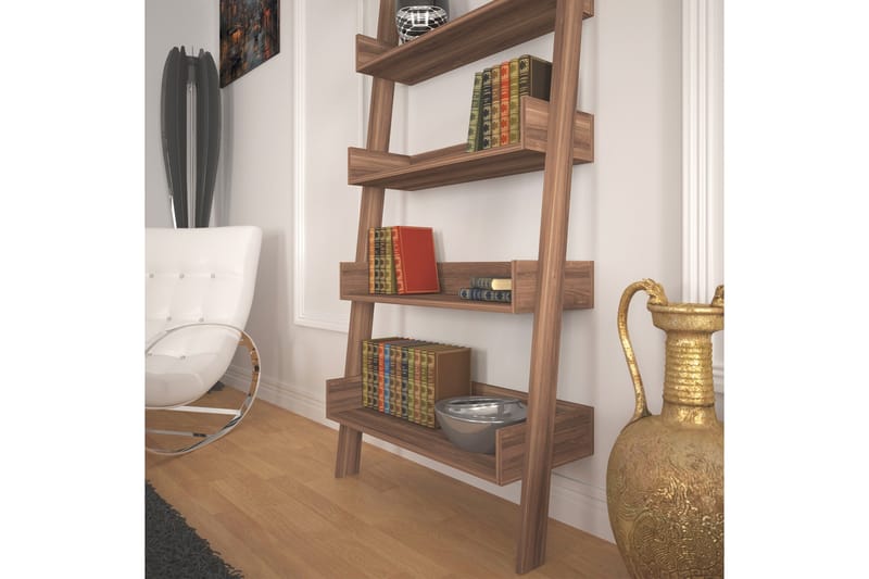 Comfortale Bokhylla - Valnöt - Förvaring - Hylla - Steghylla & trapphylla