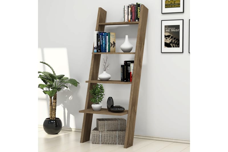 Gersby Bokhylla 56 cm - Brun - Förvaring - Hylla - Steghylla & trapphylla
