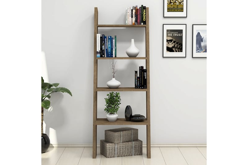 Gersby Bokhylla 56 cm - Brun - Förvaring - Hylla - Steghylla & trapphylla