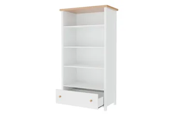 Storys Bokhylla 85 cm i Ek - Vit - Förvaring - Hylla - Bokhylla