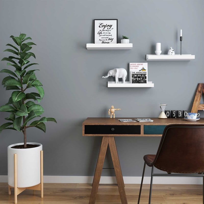 Suwon vägghylla 38 cm, 3-pack - Vit - Vit - Förvaring - Hylla - Vägghylla