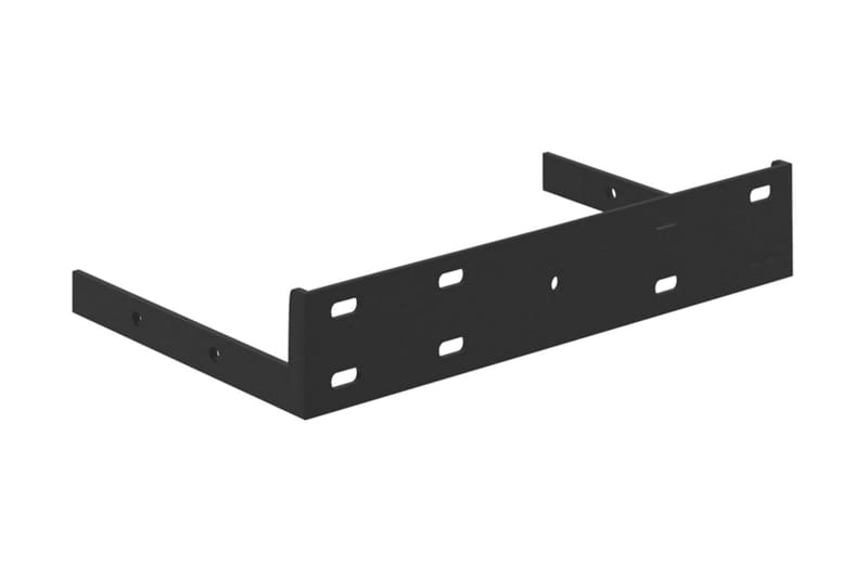 Svävande vägghyllor 4 st ek och vit 23x23,5x3,8 cm MDF - Vit/Trä - Förvaring - Hylla - Vägghylla