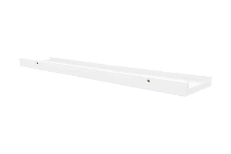 Tavellist 2 st vit 60x9x3 cm MDF - Vit - Förvaring - Hylla - Tavelhylla & tavellist