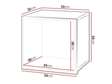 Tessan Väggskåp 34 cm - brun - Hus & renovering - Kök & bad - Badrum - Badrumsmöbler & badrumsinredning - Spegelskåp badrum