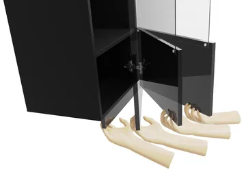 Tessan Väggskåp 45 cm - brun - Hus & renovering - Kök & bad - Badrum - Badrumsmöbler & badrumsinredning - Spegelskåp badrum