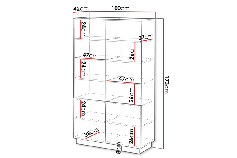 Torvalen Bokhylla 100 cm - Vit - Förvaring - Hylla - Bokhylla