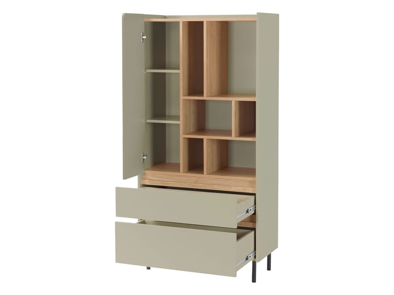 Travic Bokhylla 80 cm i Metall - Greige - Förvaring - Hylla - Bokhylla