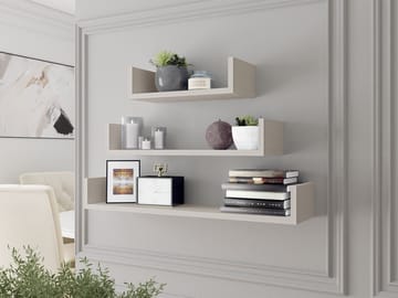 Triorana Vägghylla 80 cm - beige - Förvaring - Hylla - Vägghylla