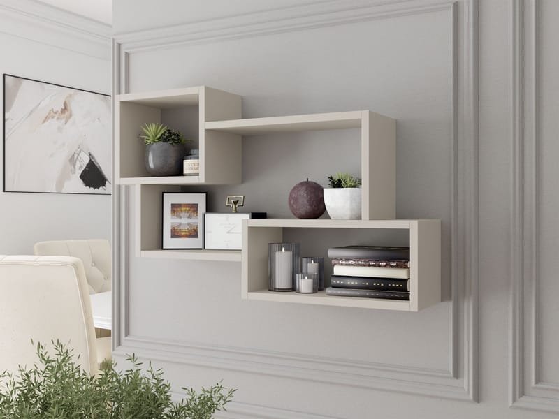 Triorana Vägghylla 87 cm - beige - Förvaring - Hylla - Hyllplan & hyllkonsol