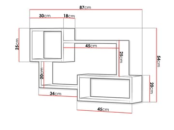 Triorana Vägghylla 87 cm - beige - Förvaring - Hylla - Hyllplan & hyllkonsol