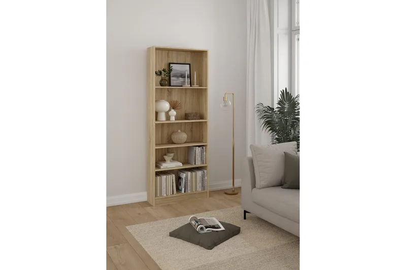 Trysil Bokhylla 79 cm i Ek - Beige - Förvaring - Hylla - Bokhylla