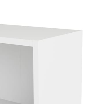 Trysil Bokhylla 79 cm med 2 Hyllor i Målat Trä - Vit - Förvaring - Hylla - Bokhylla