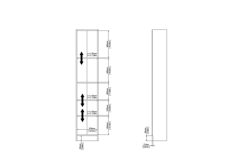 Trysil Hylla 40,6x26,75 cm - Ekstruktur - Förvaring - Hylla - Bokhylla
