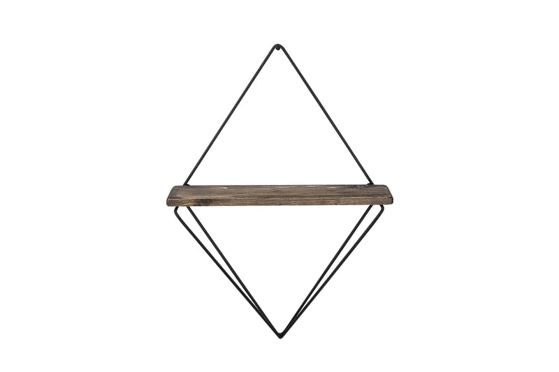 Amstelveen Vägghylla 15x27 cm - Svart/Valnöt - Förvaring - Hylla - Vägghylla