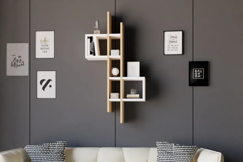 Andifli Vägghylla 53,8x108 cm - Blå - Förvaring - Hylla - Vägghylla