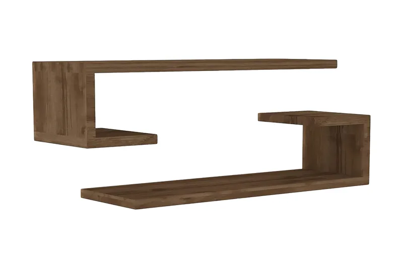 Andifli Vägghylla 60x15 cm, Brun