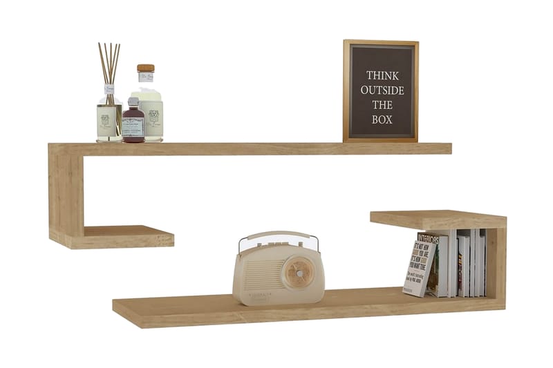 Andifli Vägghylla 60x15 cm - Grön - Förvaring - Hylla - Vägghylla