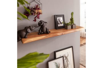 Belleview Vägghylla 80x25 cm - Trä/natur - Förvaring - Hylla - Vägghylla