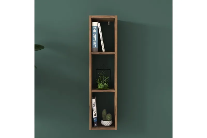 Bennerto Vägghylla 19x22 cm - Valnöt - Förvaring - Hylla - Vägghylla