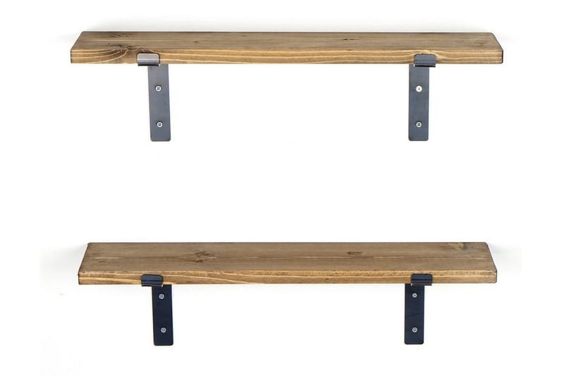 Bogel Vägghylla 60 cm - Svart/Valnöt - Förvaring - Hylla - Vägghylla