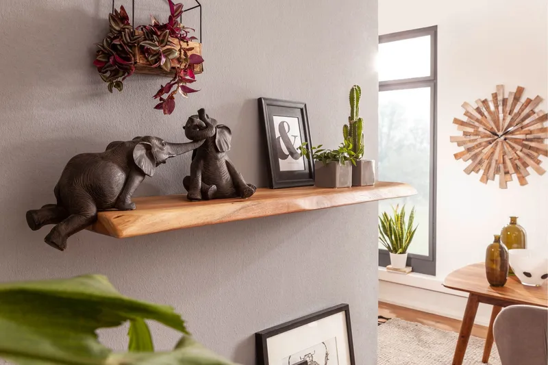 Bourelle Vägghylla 115x25 cm - Trä/natur - Förvaring - Hylla - Vägghylla