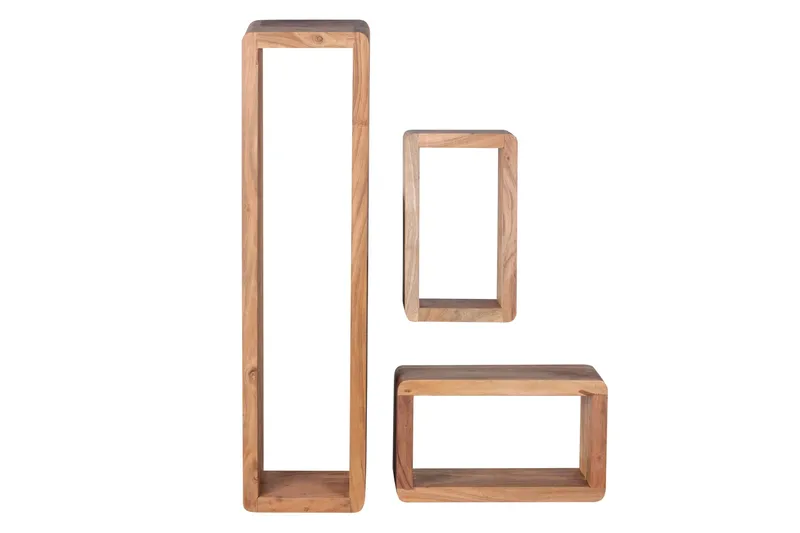 Brinius Vägghylla 3-pack, Trä/natur