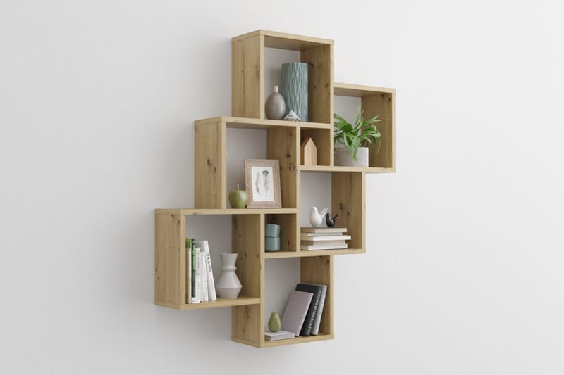 Brishana Vägghylla 81 cm - Ljusbrun - Förvaring - Hylla - Vägghylla