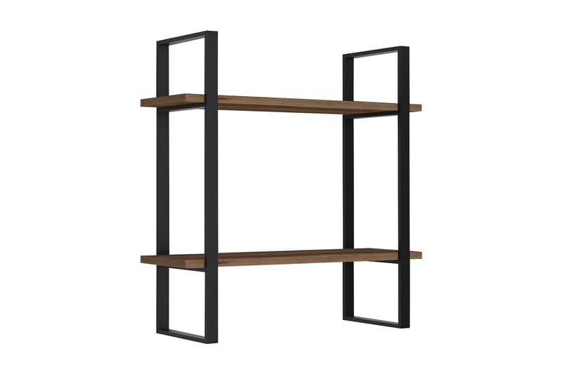 Budanello Vägghylla 70x22 cm 2 Hyllor - Brun - Förvaring - Hylla - Vägghylla