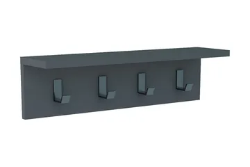 Casden Vägghylla 15 cm - Antracit - Förvaring - Klädförvaring - Klädhängare - Kroklist & Klädkrokar