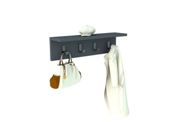 Casden Vägghylla 15 cm - Antracit - Förvaring - Klädförvaring - Klädhängare - Kroklist & Klädkrokar