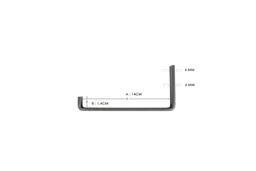 Chealsie Vägghylla 60 cm - Svart/Valnöt - Förvaring - Hylla - Vägghylla