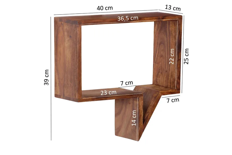 Clutts Vägghylla 2-pack - Trä/natur - Förvaring - Hylla - Vägghylla