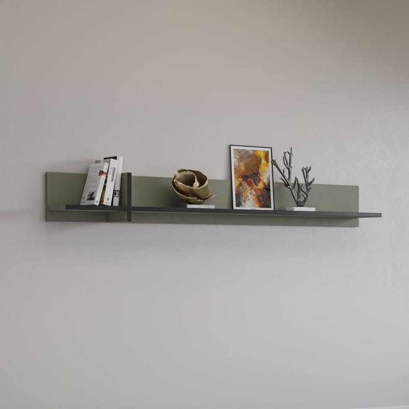 Vägghylla Cross - Grön - Förvaring - Hylla - Vägghylla