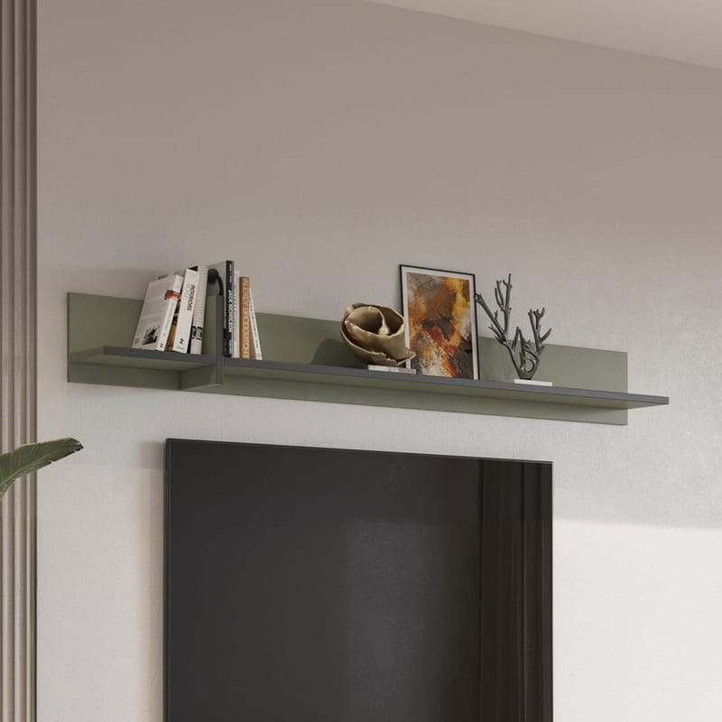 Vägghylla Cross - Grön - Förvaring - Hylla - Vägghylla