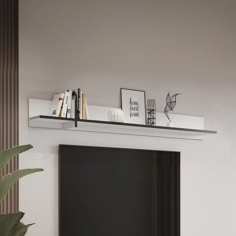 Vägghylla Cross - Vit - Förvaring - Hylla - Vägghylla