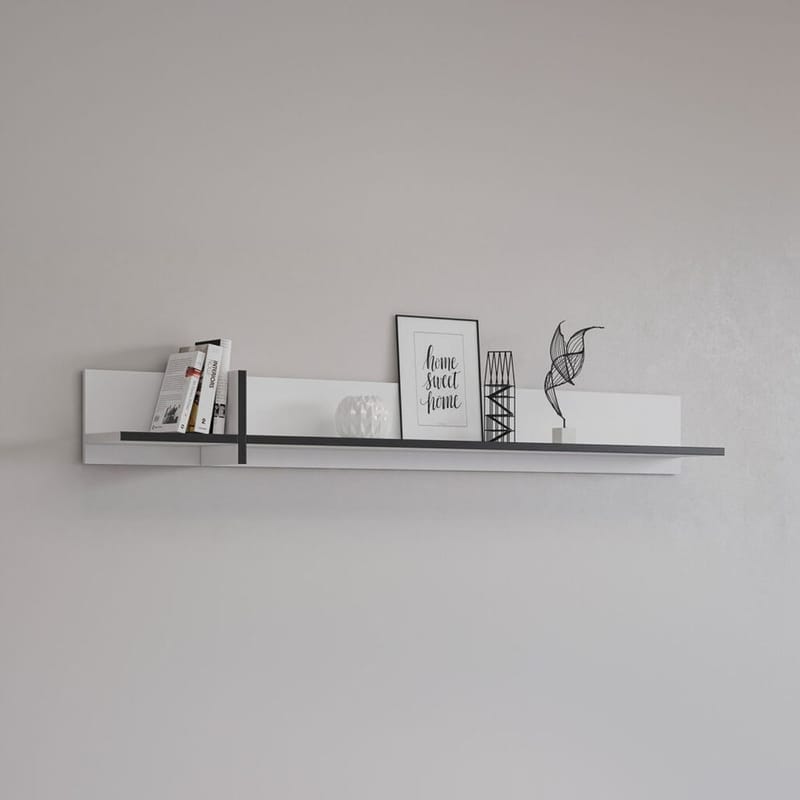 Vägghylla Cross - Vit - Förvaring - Hylla - Vägghylla