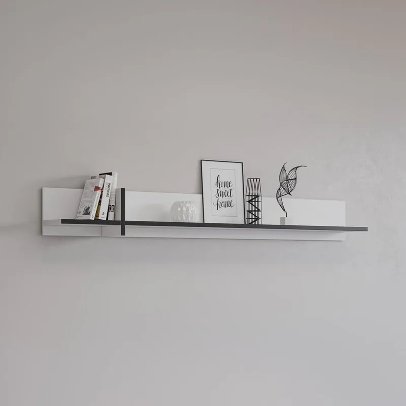 Vägghylla Cross - Vit - Förvaring - Hylla - Vägghylla