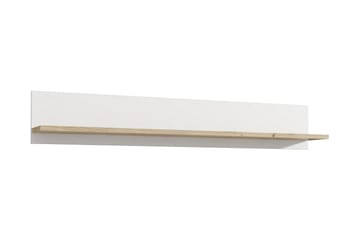 Crumpton vägghylla 160 cm - Vit/Brun - Förvaring - Hylla - Vägghylla